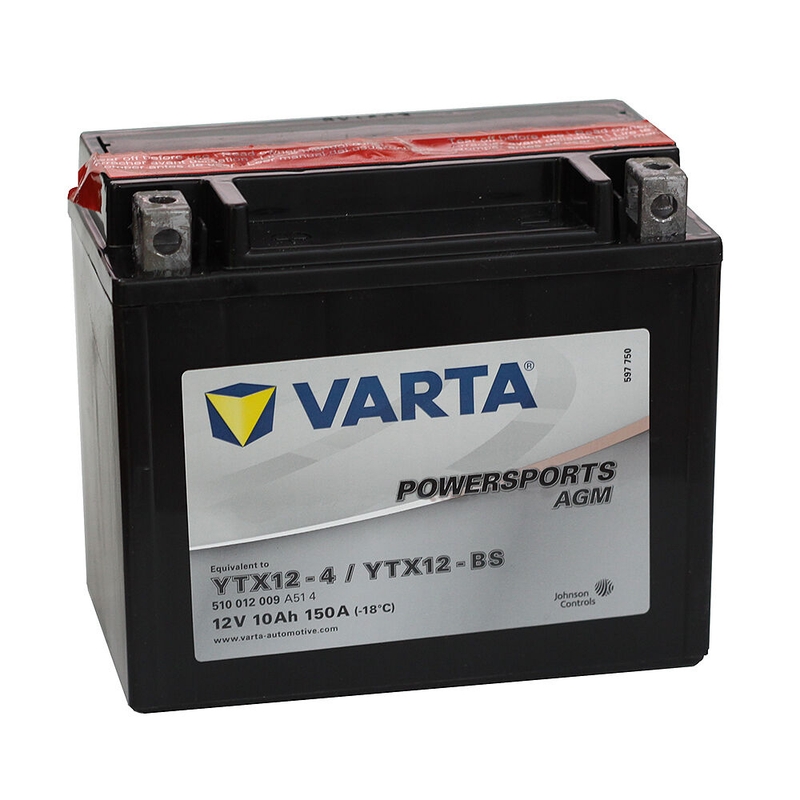 Batteria VARTA 12V/10AH-MOTO LF senza manutenzione (YTX12-4/YTX12-BS)