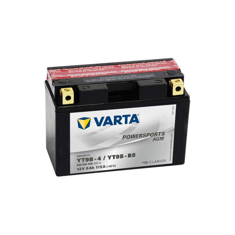Batteria VARTA YT9B-4/YT9B-BS 12V/8Ah senza manutenzione