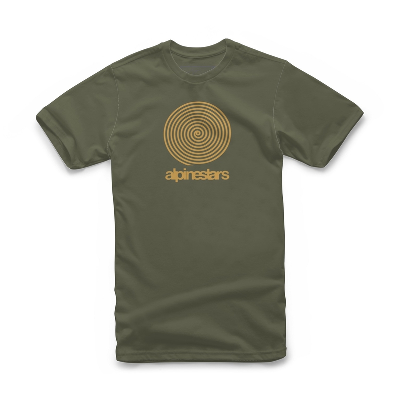 Alpinestars Real Spiral Tee verde e oro