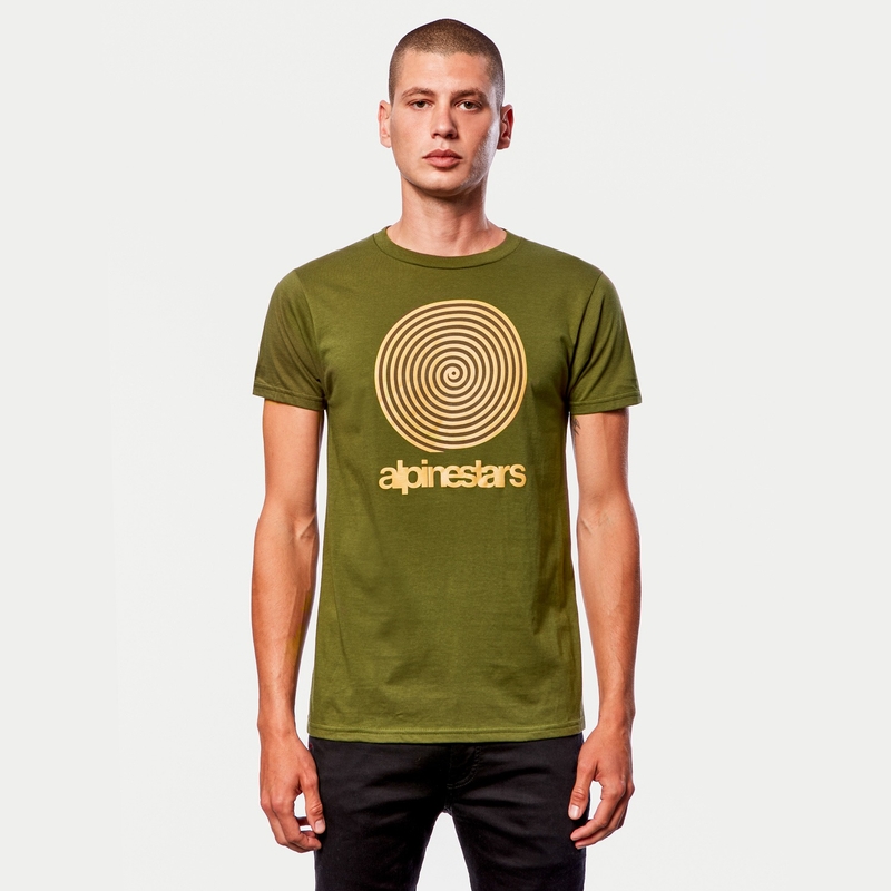 Alpinestars Real Spiral Tee verde e oro