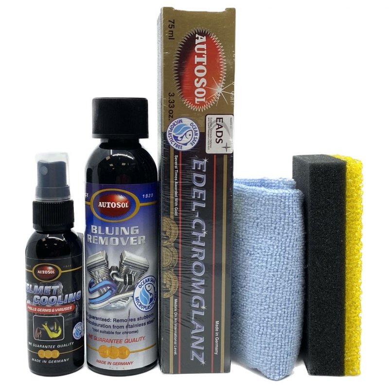 Set regalo Autosol per scarico moto