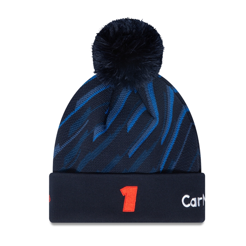Cappello con pompon Red Bull Racing F1 Max Verstappen blu