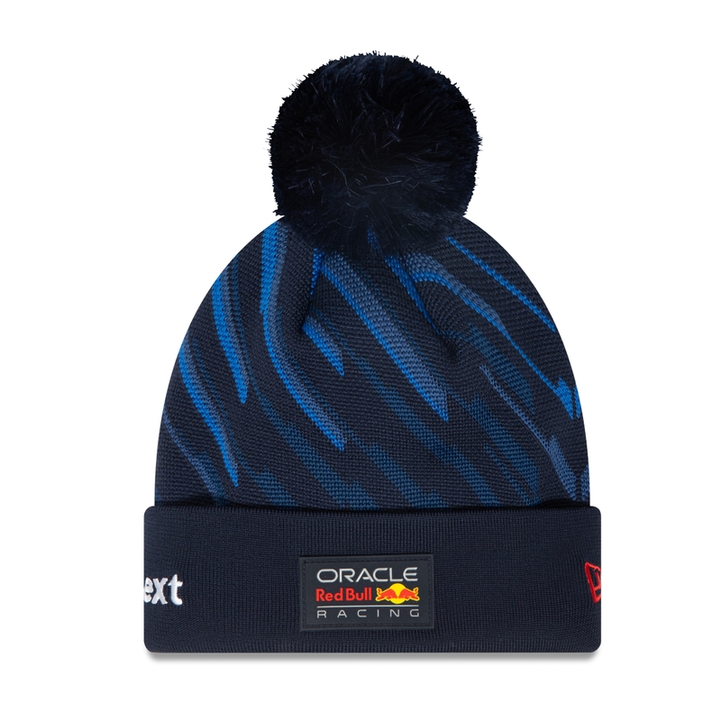 Cappello con pompon Red Bull Racing F1 Max Verstappen blu