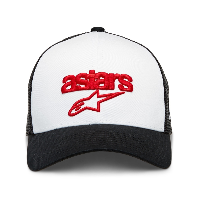 Kšiltovka Alpinestars Pedigree bílo-černo-červená