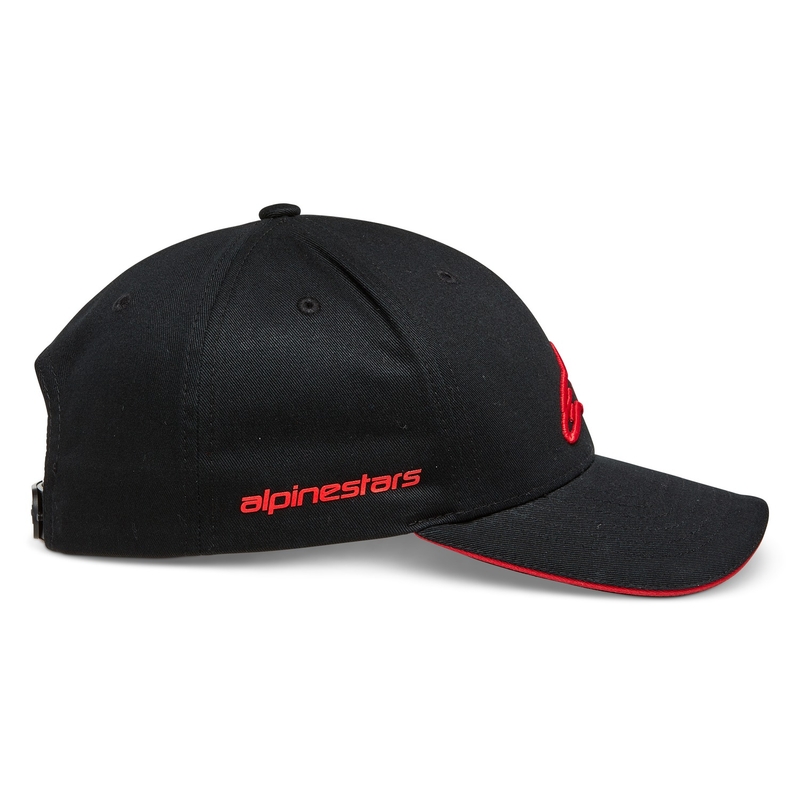 Cappello Alpinestars Rostrum nero e rosso