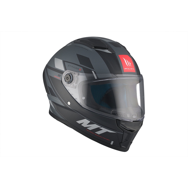 Casco moto MT Stinger 2 Solid Zivze nero-grigio opaco integrale Saldi