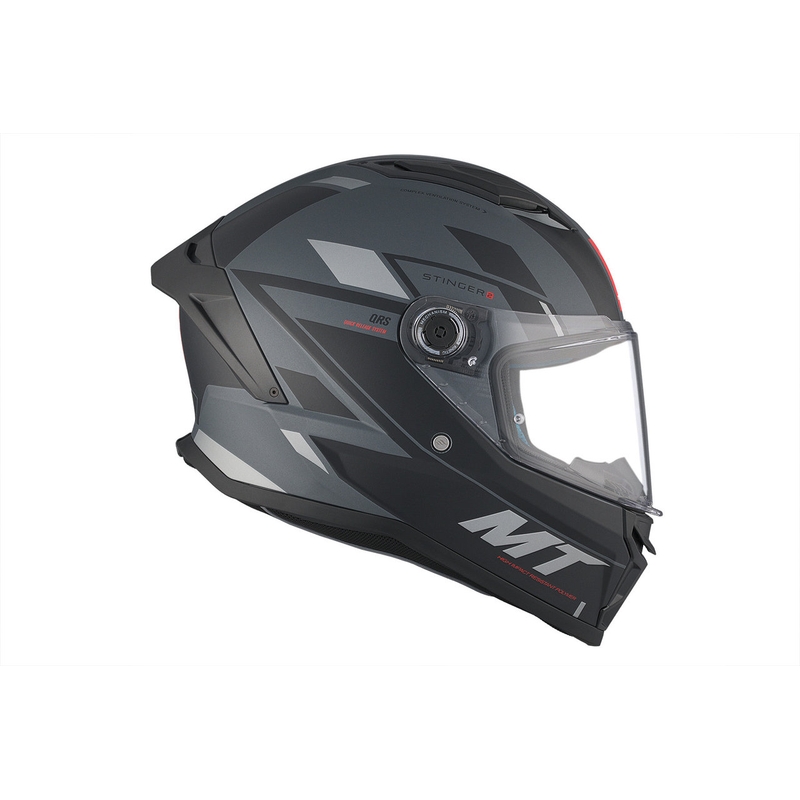 Casco moto MT Stinger 2 Solid Zivze nero-grigio opaco integrale Saldi
