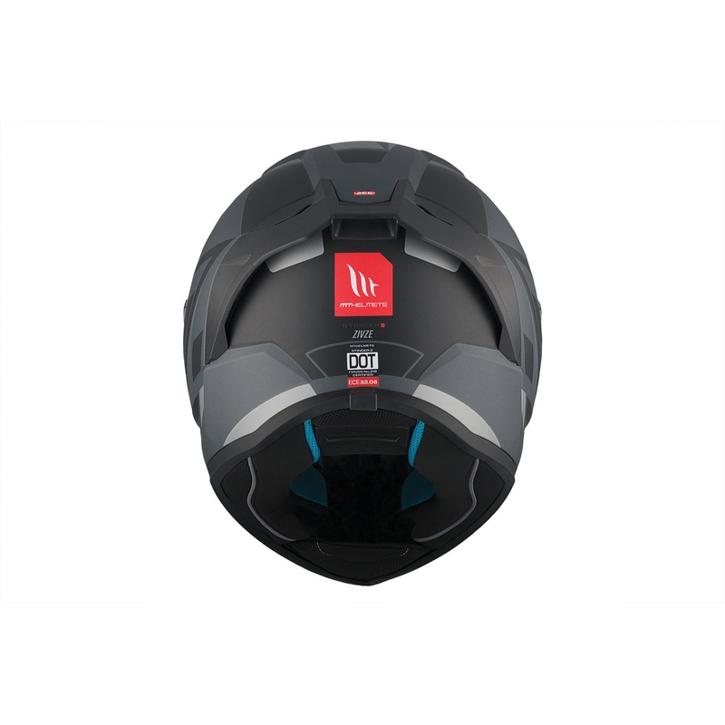 Casco moto MT Stinger 2 Solid Zivze nero-grigio opaco integrale Saldi