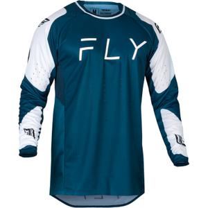 Maglia da motocross FLY Racing Evolution DST 2024 blu e bianca Saldi