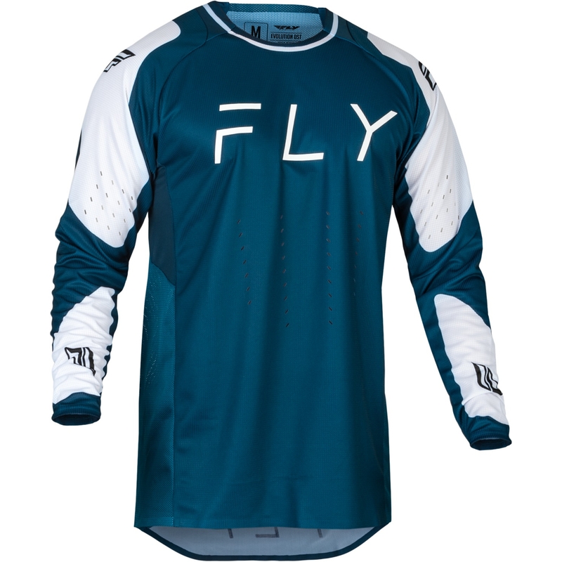 Maglia da motocross FLY Racing Evolution DST blu-bianca in saldo Saldi