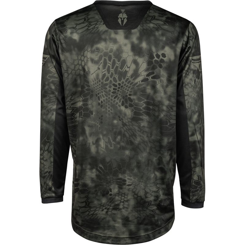 Maglia da motocross FLY Racing F-16 Kryptek 2024 grigio-nero
