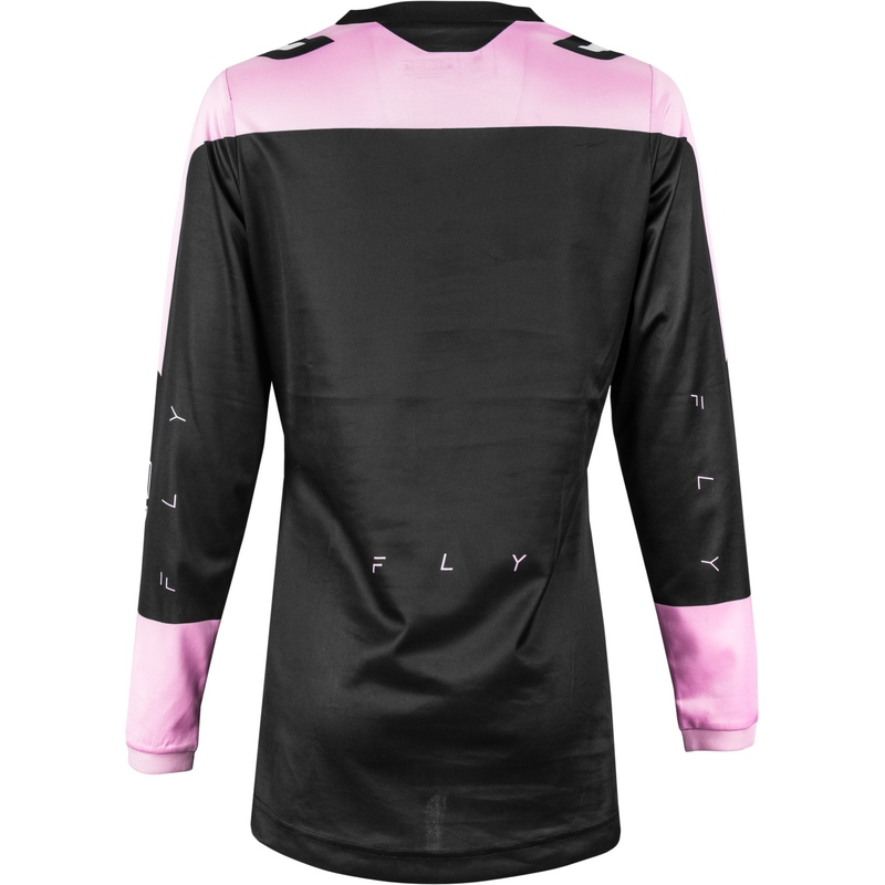 Maglia motocross donna FLY Racing F-16 2024 nero e rosa