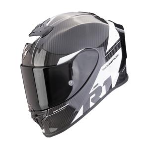 Casco integrale Scorpion EXO-R1 EVO Carbon Air Rally nero e bianco
