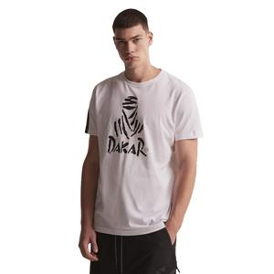 Maglietta DAKAR DKR Logo 123 bianco Saldi