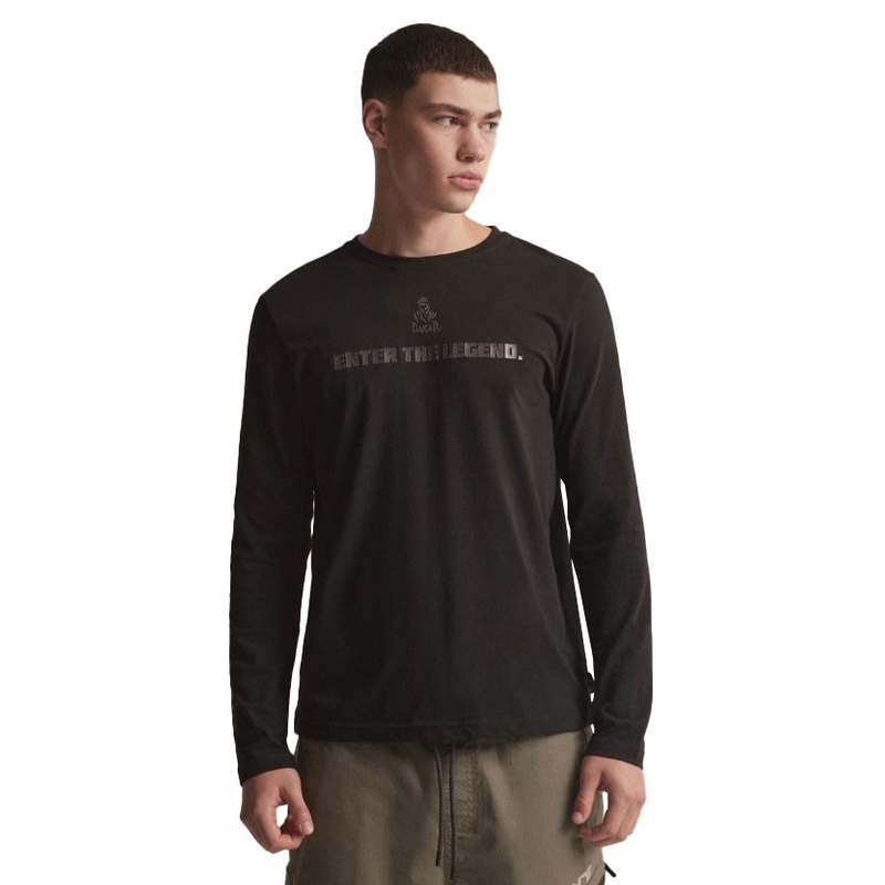 T-shirt a maniche lunghe DAKAR DKR LG REF nero