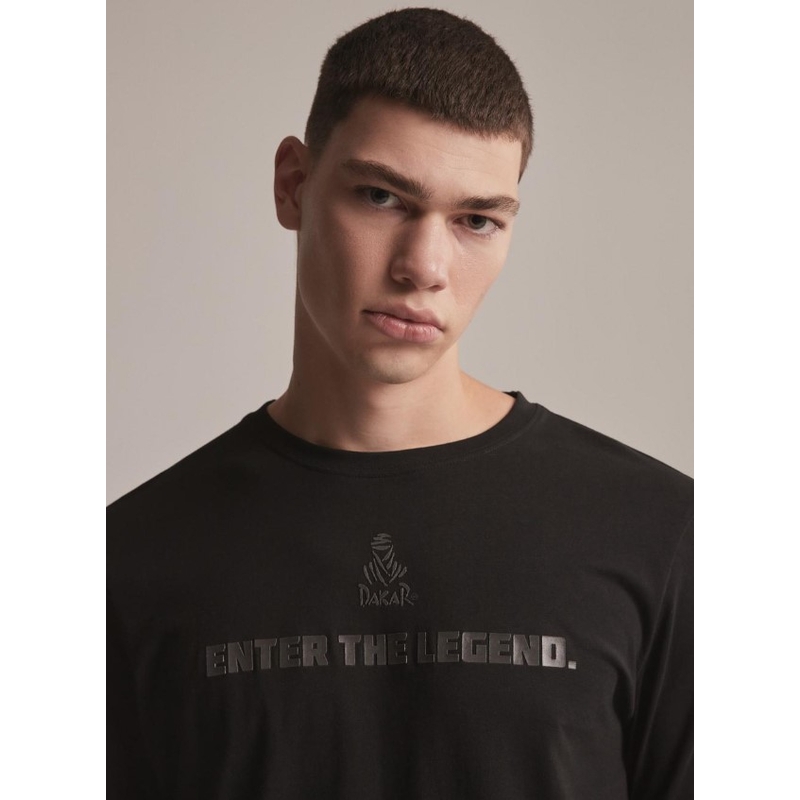 T-shirt a maniche lunghe DAKAR DKR LG REF nero