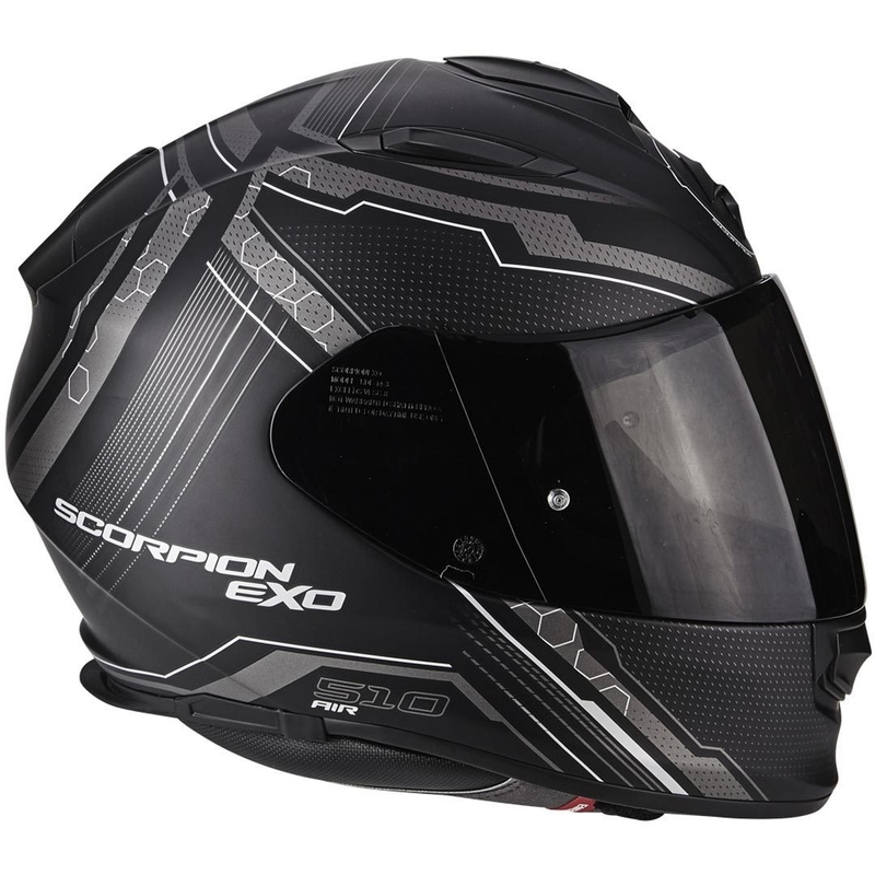 Integrální přilba na motorku Scorpion EXO-510 Air Sync černá matná-stříbrná výprodej