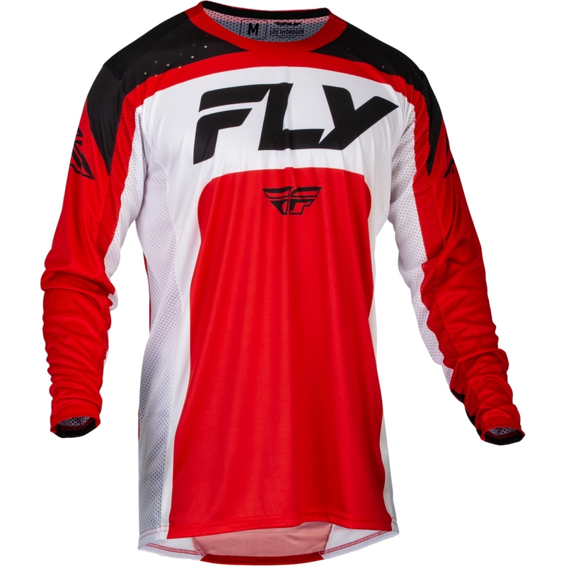 Maglia da motocross FLY Racing Lite 2024 rosso-bianco-nero Saldi