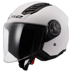 LS2 OF616 Casco moto aperto Airflow II Solid Gloss White