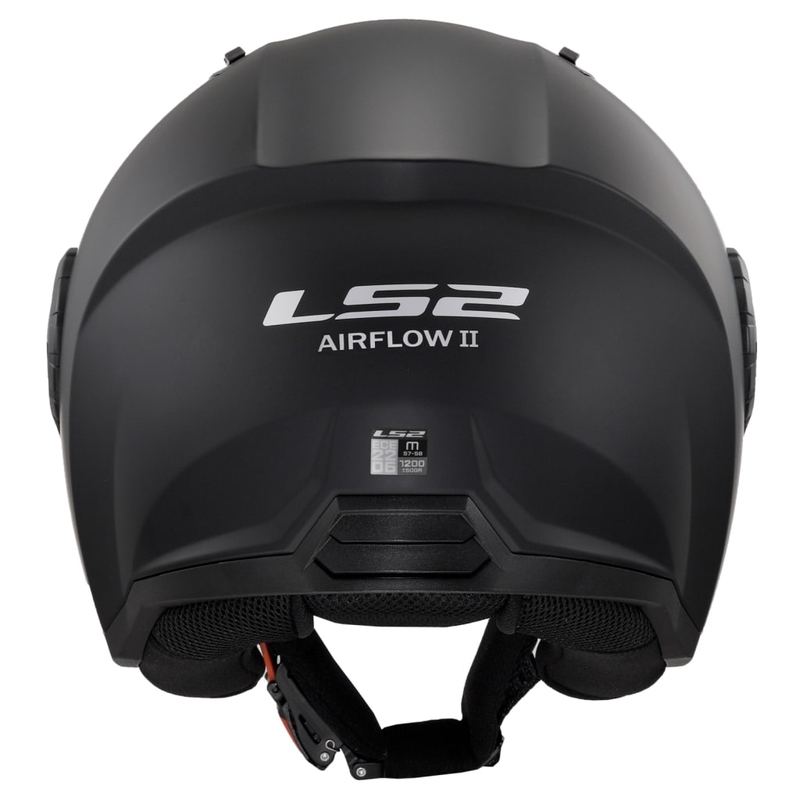 LS2 OF616 Casco moto aperto Airflow II Solid Matte Black