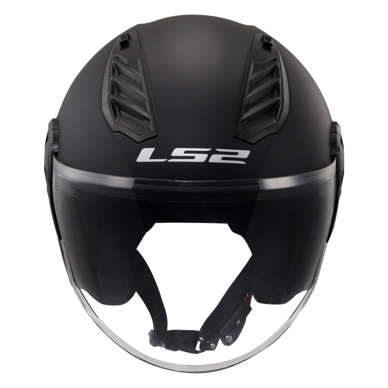 LS2 OF616 Casco moto aperto Airflow II Solid Matte Black