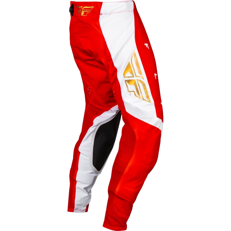 Pantaloni da motocross FLY Racing Evolution DST rosso-bianchi in saldo
