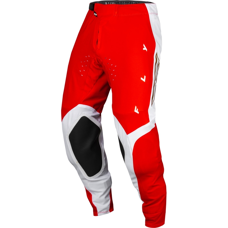 Pantaloni da motocross FLY Racing Evolution DST rosso-bianchi in saldo