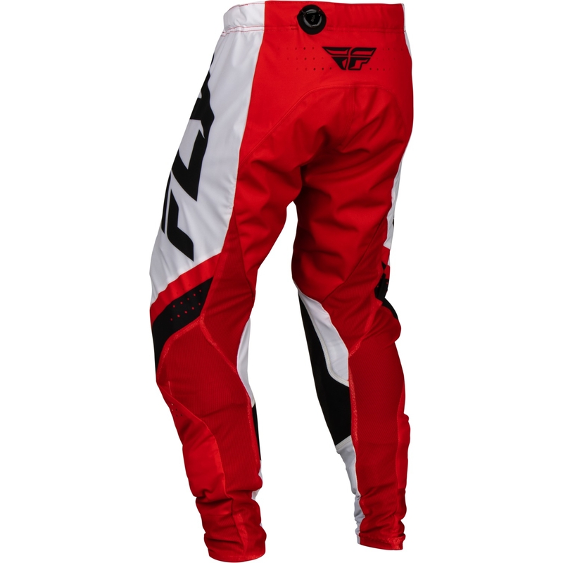 Pantaloni da motocross FLY Racing Lite 2024 rosso-bianco-nero