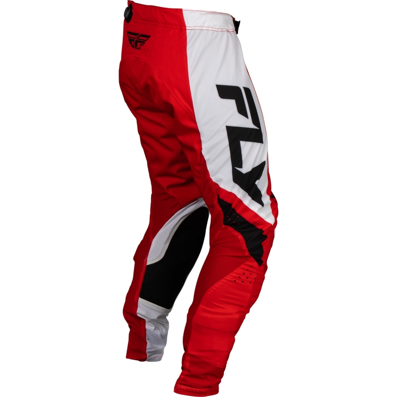 Pantaloni da motocross FLY Racing Lite 2024 rosso-bianco-nero