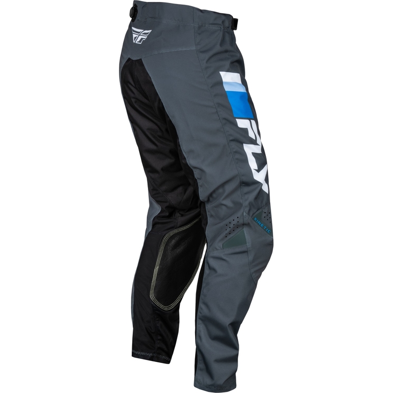 Pantaloni da motocross FLY Racing Kinetic Prix 2024 blu-grigio-bianco