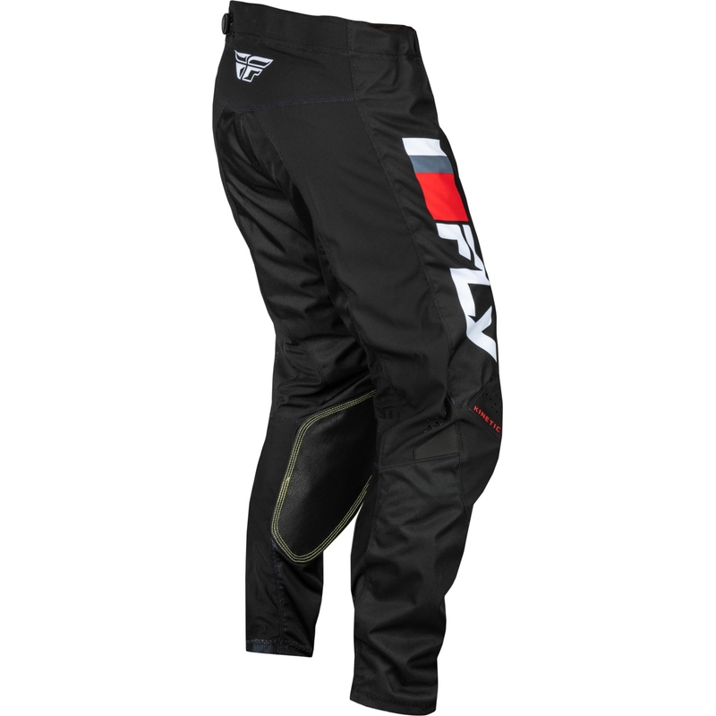 Pantaloni da motocross FLY Racing Kinetic Prix rosso-grigio-bianco