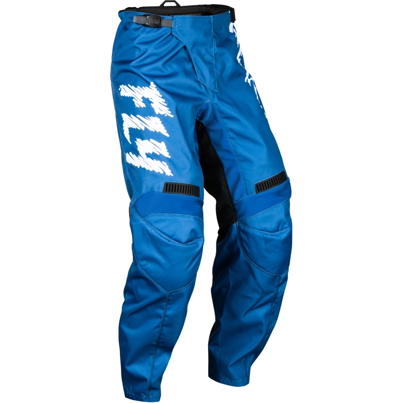 Pantaloni da motocross per bambini FLY Racing F-16 blu-bianchi