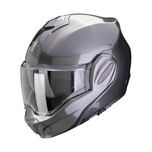 Casco Scorpion EXO-TECH EVO PRO SOLID grigio metallizzato ribaltabile