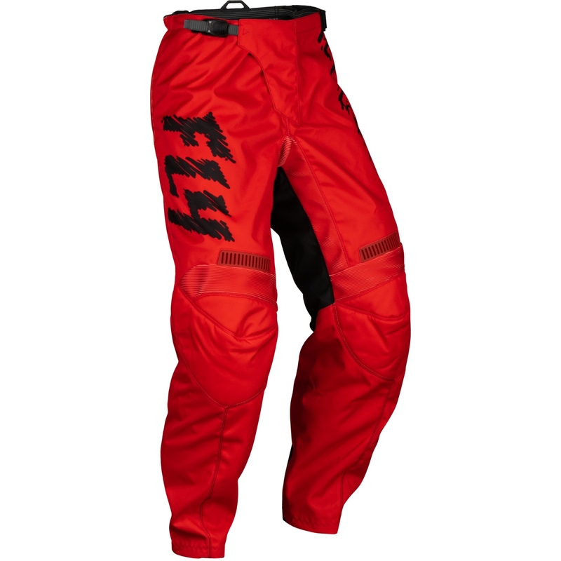 Pantaloni da motocross per bambini FLY Racing F-16 Rosso-Nero-Grigio