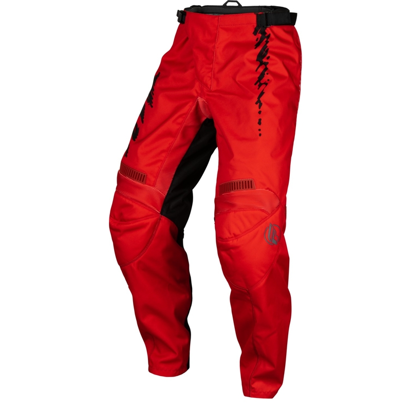 Pantaloni da motocross per bambini FLY Racing F-16 Rosso-Nero-Grigio
