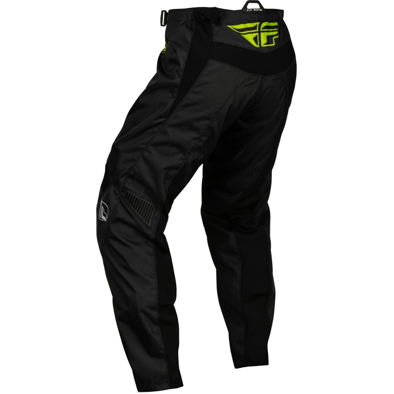 Pantaloni da motocross per bambini FLY Racing F-16 2024 nero-verde fluo-grigio Saldi