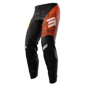Pantaloni da motocross per bambini Shot Matrix arancione Saldi