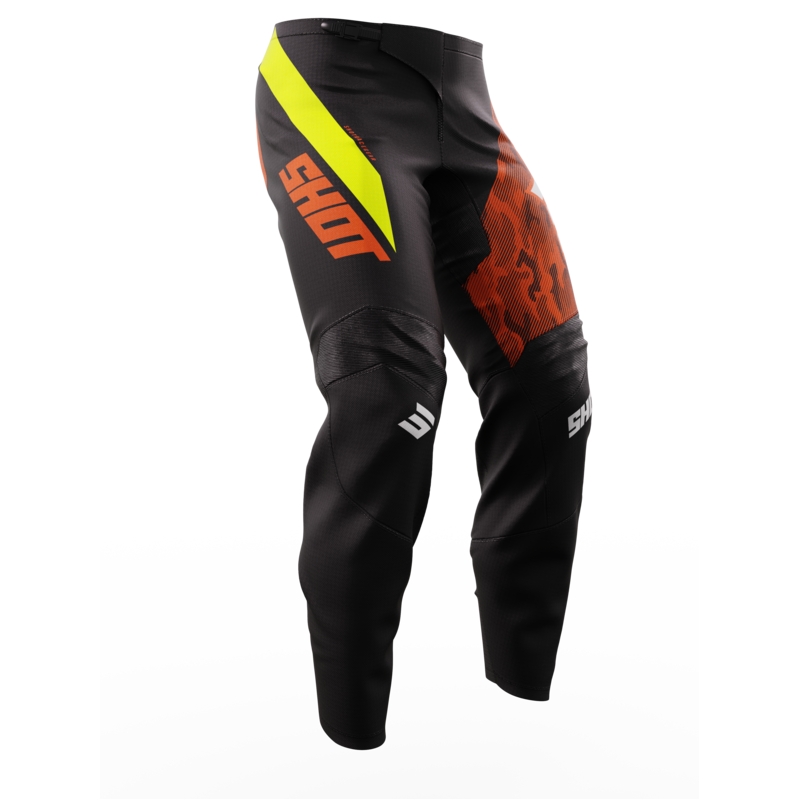 Pantaloni da motocross per bambini Shot Matrix arancione Saldi