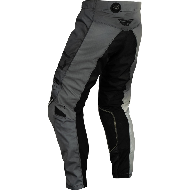 Pantaloni da motocross per bambini FLY Racing Kinetic Prodigy, neri e grigi, in offerta Saldi