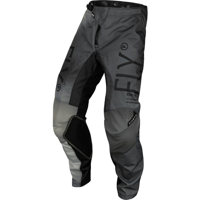 Pantaloni da motocross per bambini FLY Racing Kinetic Prodigy, neri e grigi, in offerta Saldi
