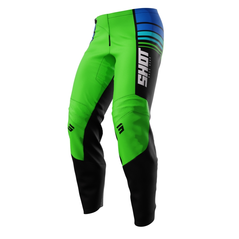 Pantaloni da motocross per bambini Shot Peak Green Saldi