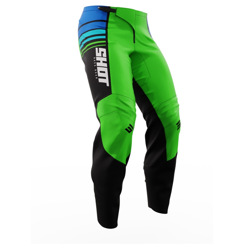 Pantaloni da motocross per bambini Shot Peak Green Saldi