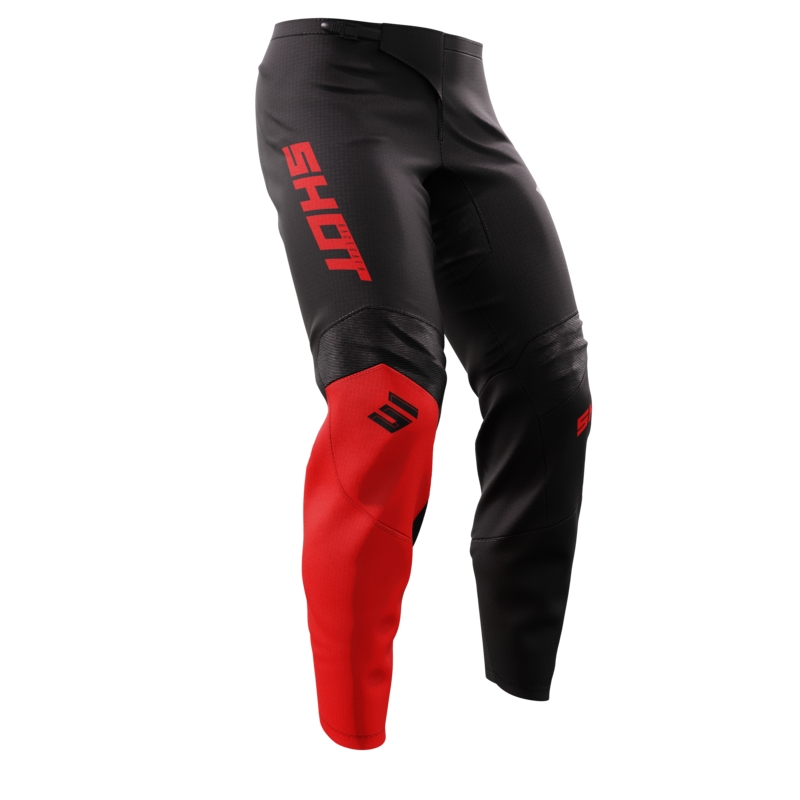 Pantaloni da motocross Shot Draw Squad Rosso Saldi