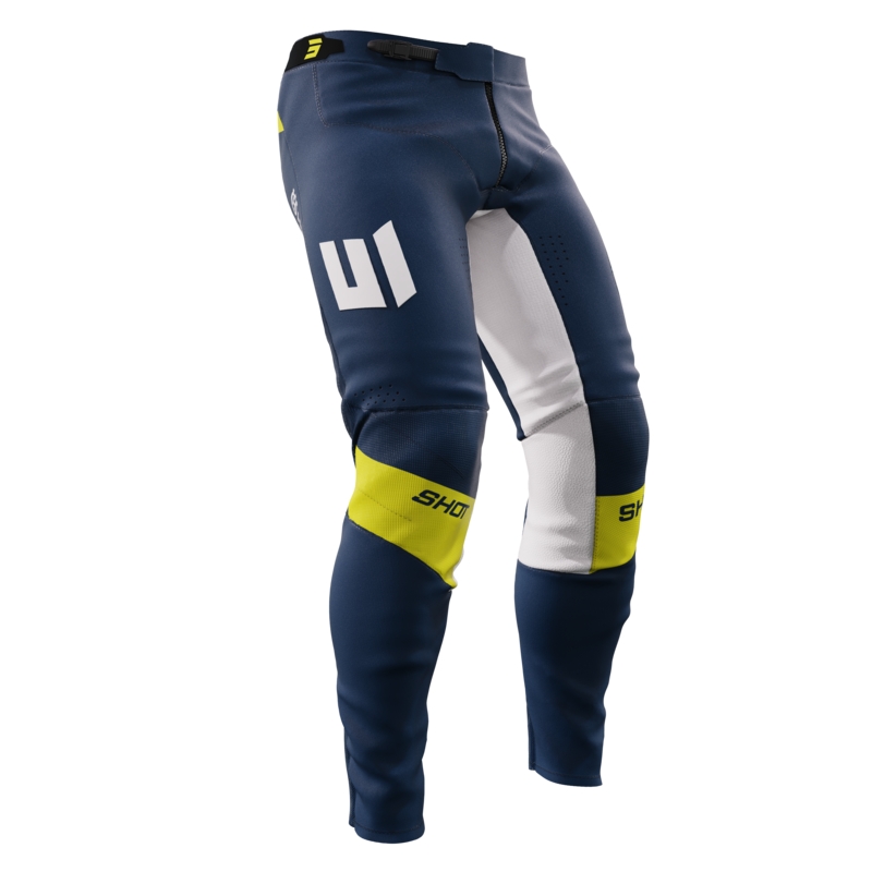 Pantaloni motocross Shot Aerolite Husqvarna LE blu saldi