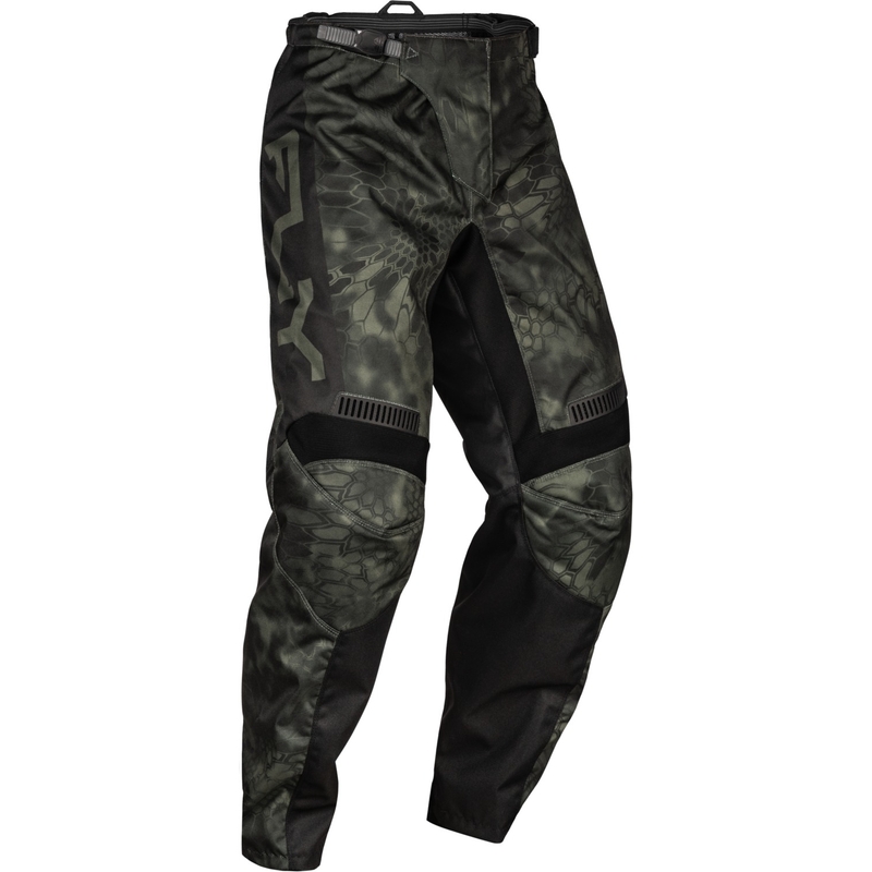Pantaloni da motocross FLY Racing F-16 Kryptek 2024 grigio-nero