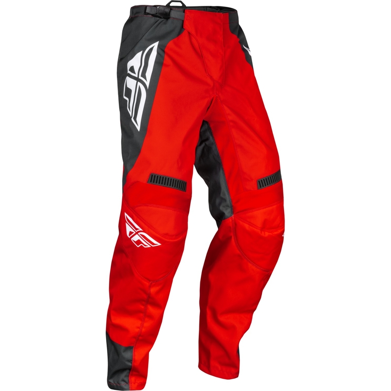 Pantaloni da motocross FLY Racing F-16 rosso-grigio-bianco
