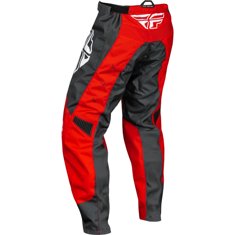 Pantaloni da motocross FLY Racing F-16 rosso-grigio-bianco