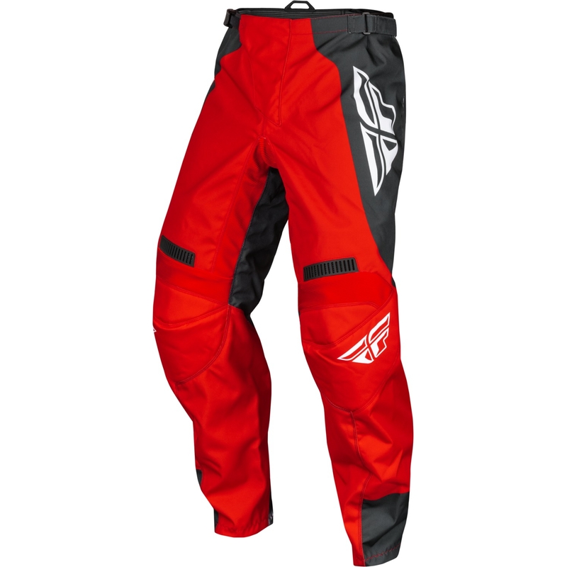 Pantaloni da motocross FLY Racing F-16 rosso-grigio-bianco