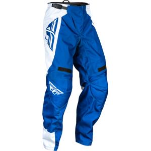 Pantaloni da motocross FLY Racing F-16 2024 blu e bianco