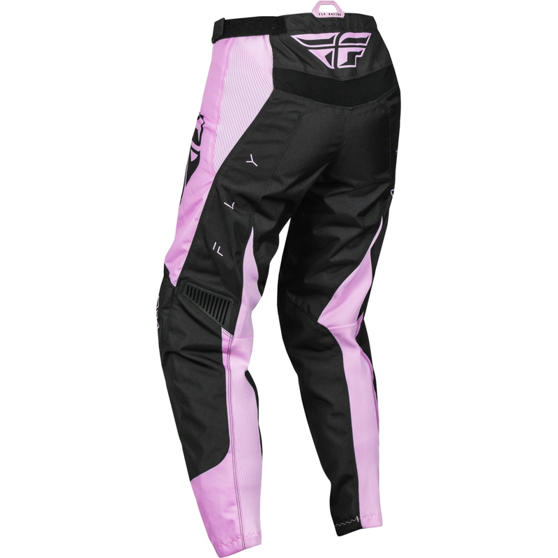 Pantaloni da motocross donna FLY Racing F-16 2024 nero-lavanda